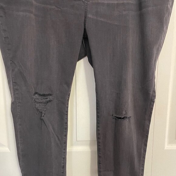 Madewell Women's NWT Gray Raw Hem 9inch High Rise Skinny Jeans Size 37/Plus 24 P - Picture 8 of 12